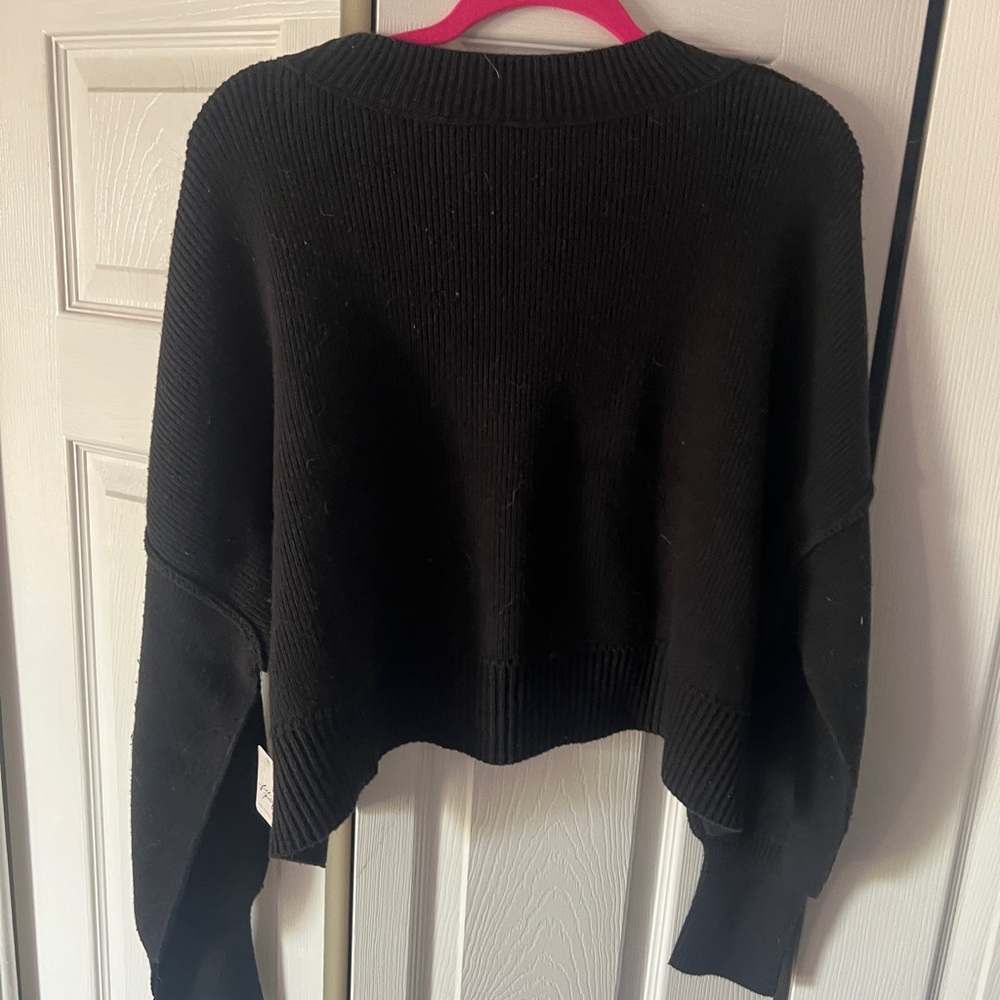 Free People Black Crew Neck Sweater - Picture 10 of 13